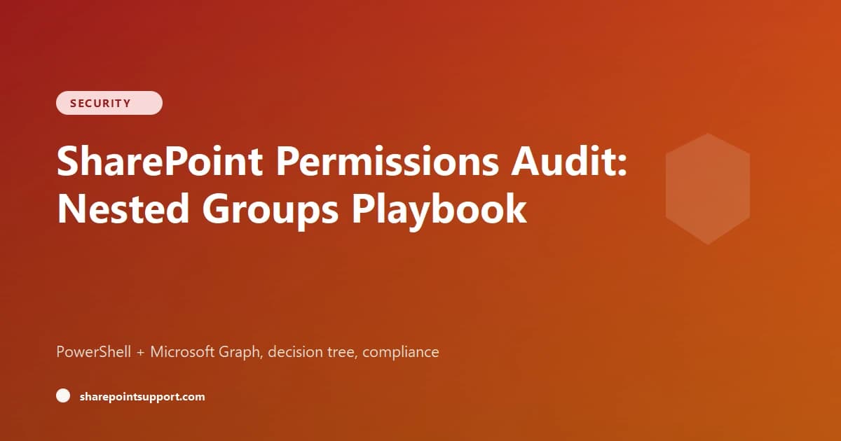 SharePoint Permissions Audit: Nested Groups