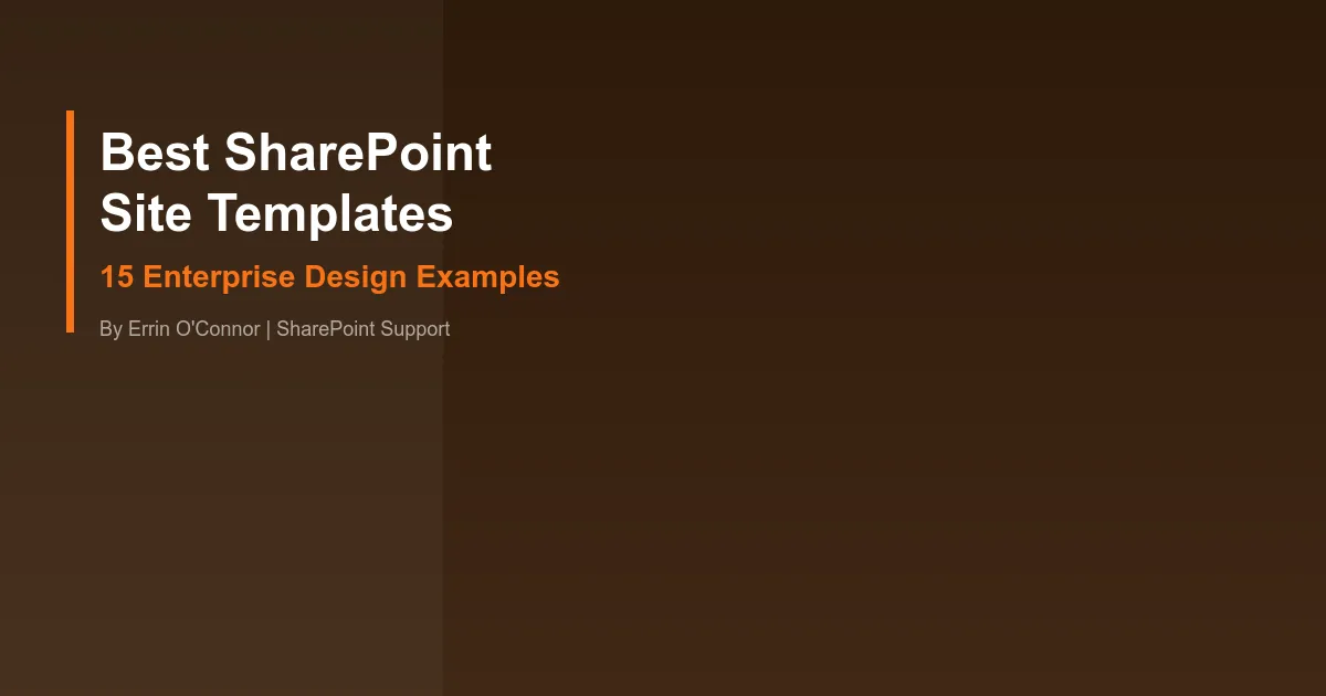 Best SharePoint Site Templates & Design Examples - Features guide by SharePoint Support