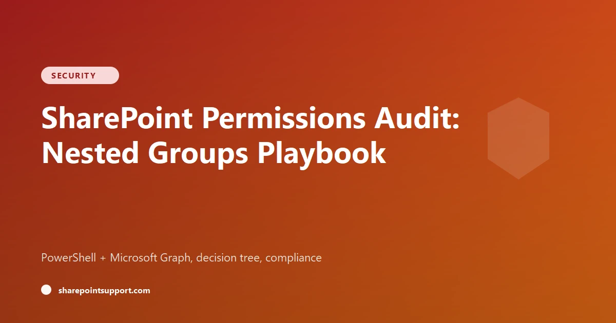 SharePoint Permissions Audit: Nested Groups