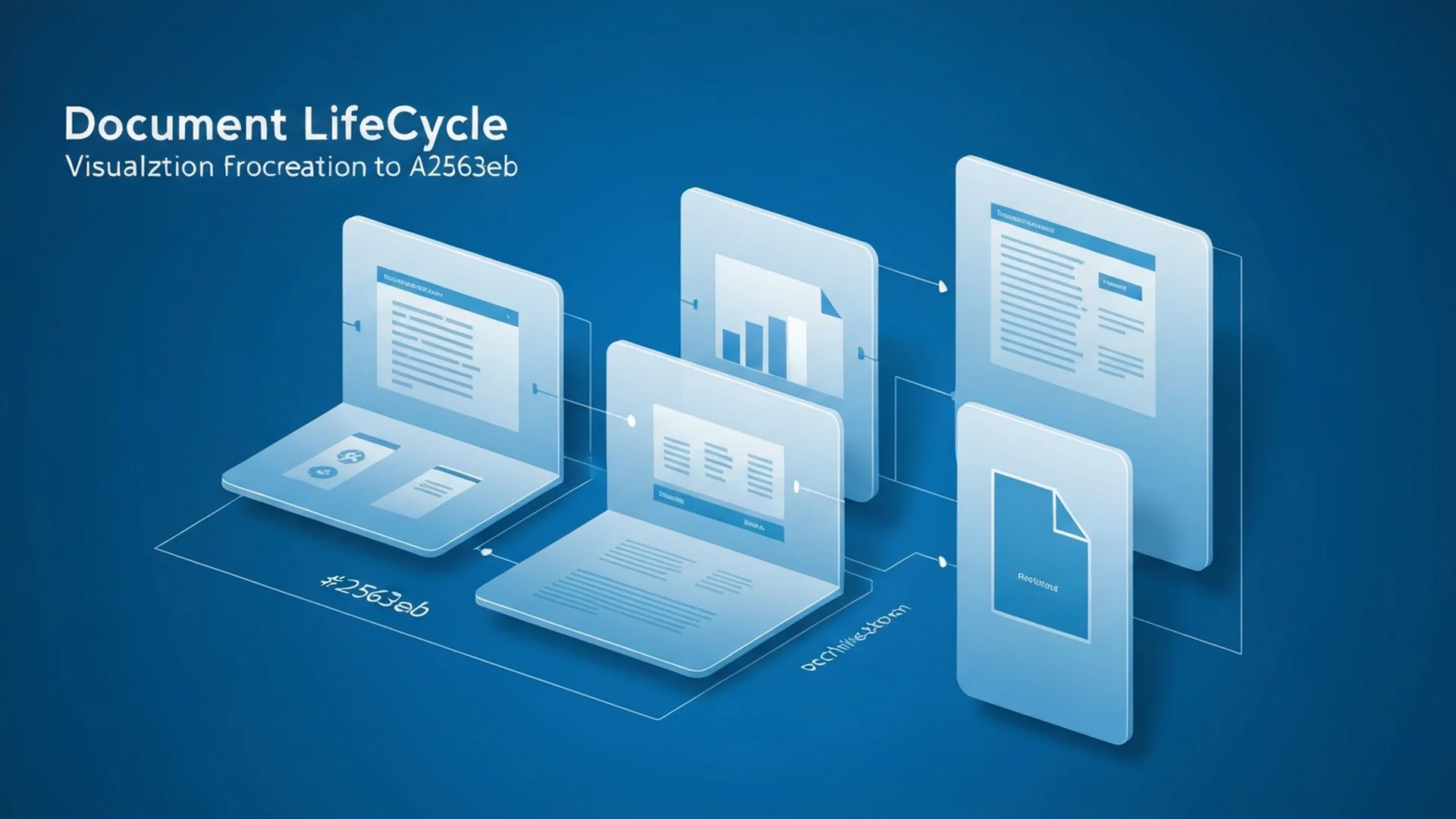 Document lifecycle management process from creation through classification, retention, and compliant archival in SharePoint