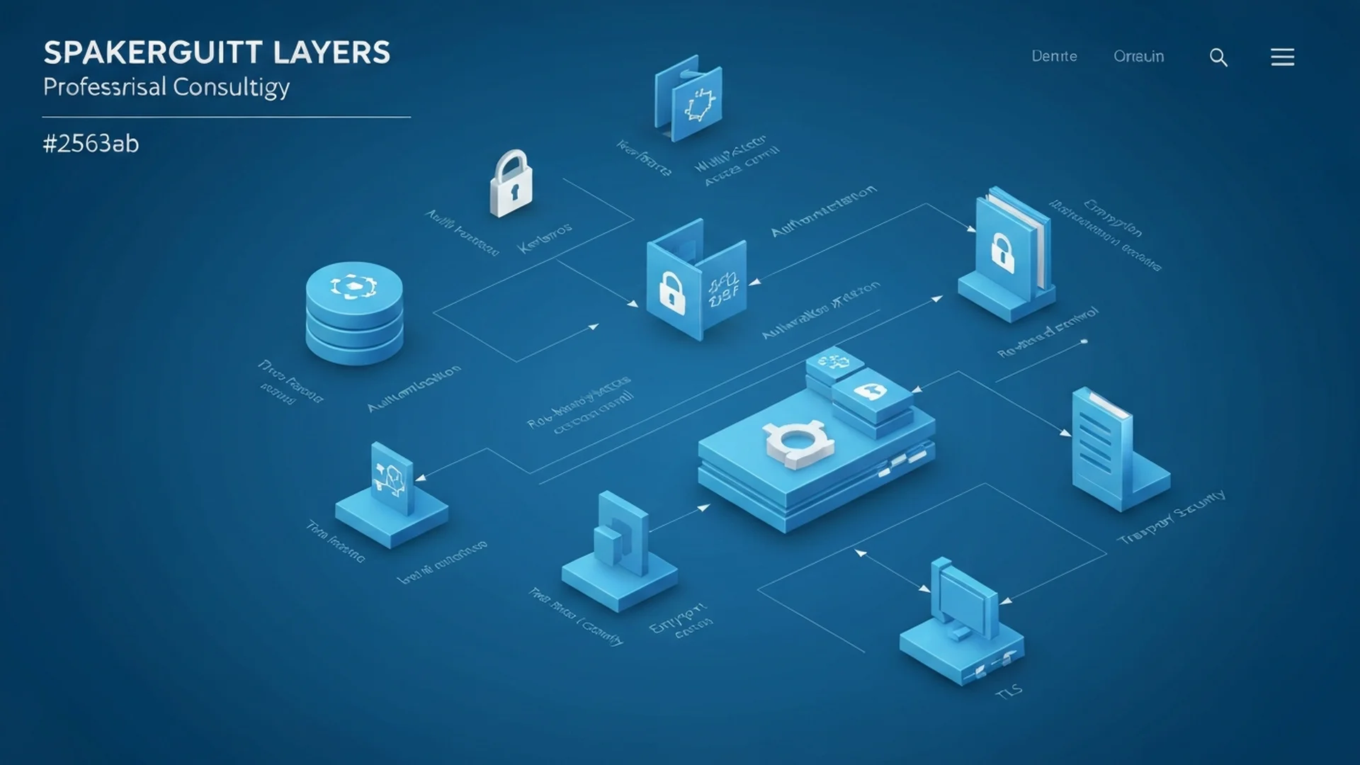Multi-layered SharePoint security architecture showing identity protection, data encryption, threat detection, and compliance monitoring